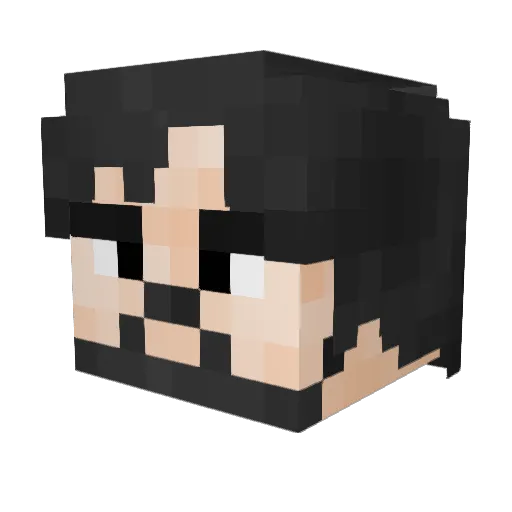 Greaser486 Minecraft avatar head, 3D render