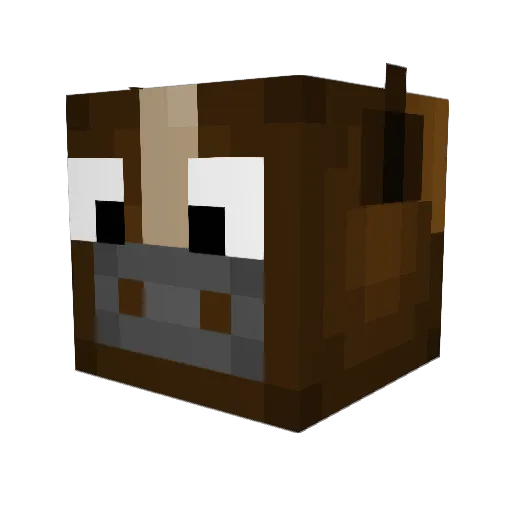 Greasey1 Minecraft avatar head, 3D render