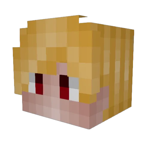 GreasyDog08 Minecraft avatar head, 3D render
