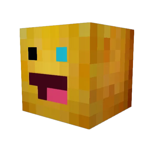 GreasyTwinky Minecraft avatar head, 3D render