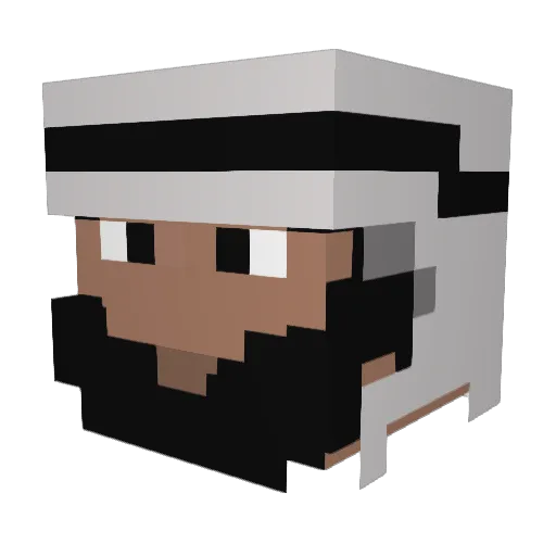 Great0106 Minecraft avatar head, 3D render