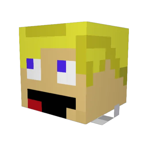 GreatAnatoliy Minecraft avatar head, 3D render