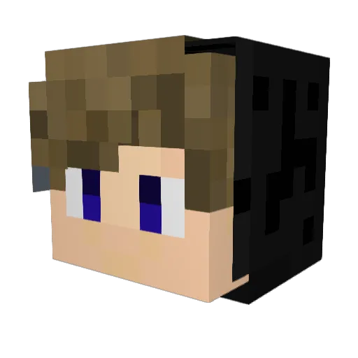 GreatBirdys Minecraft avatar head, 3D render