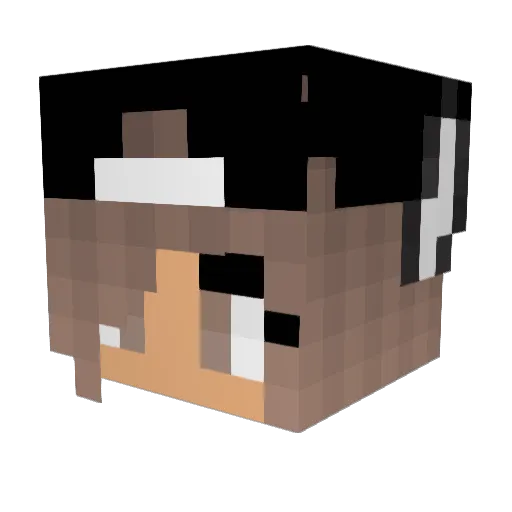 GreatChaCha50 Minecraft avatar head, 3D render