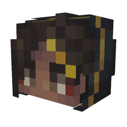 GreatDiamond Minecraft avatar head, 3D render