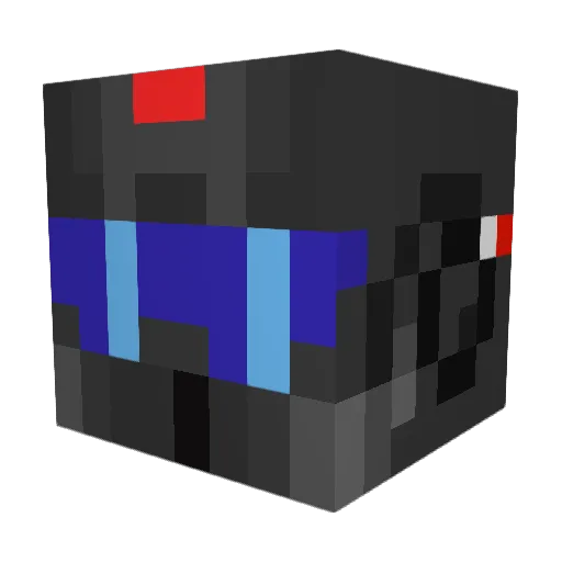 GreatDon Minecraft avatar head, 3D render