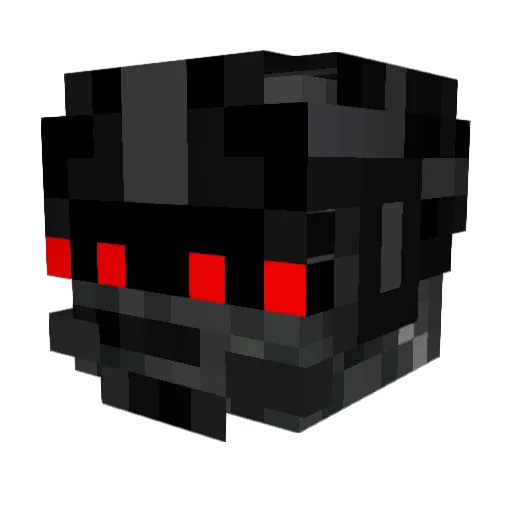 GreatDoom Minecraft avatar head, 3D render