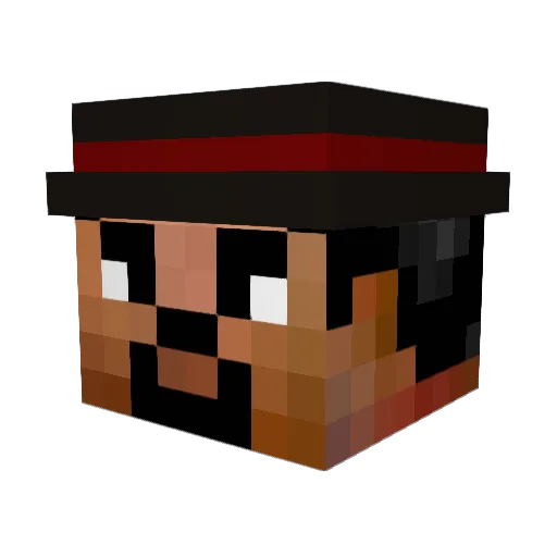 GreatOcean39691 Minecraft avatar head, 3D render