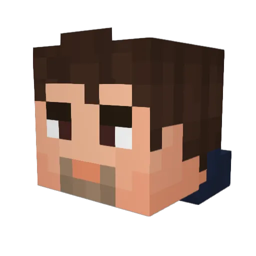 GreatShow6102 Minecraft avatar head, 3D render