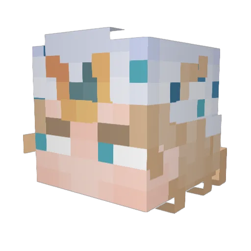 GreatValueJack Minecraft avatar head, 3D render