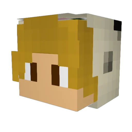 Great_Asparagus Minecraft avatar head, 3D render
