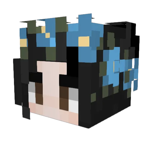 Great_Bourys Minecraft avatar head, 3D render