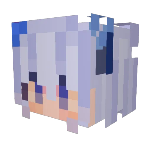 Great_DINGZHEN Minecraft avatar head, 3D render