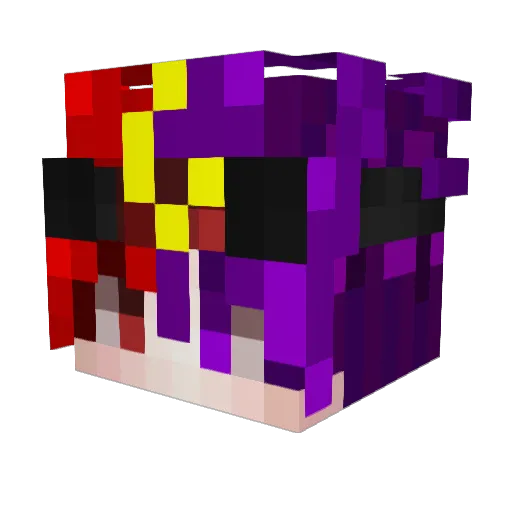 Great_V Minecraft avatar head, 3D render