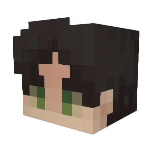 Greatdude56 Minecraft avatar head, 3D render