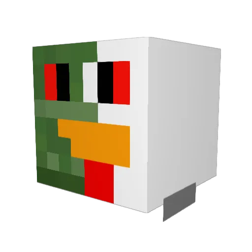 GreaterReich Minecraft avatar head, 3D render