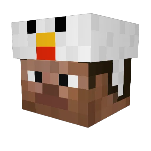 Greatmanman777 Minecraft avatar head, 3D render