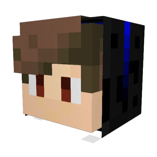 Greawko Minecraft avatar head, 3D render