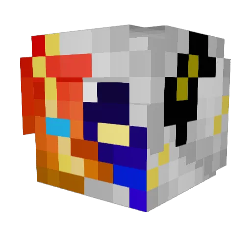 Grechy23 Minecraft avatar head, 3D render