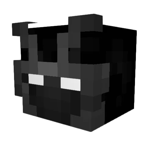 Grediul Minecraft avatar head, 3D render