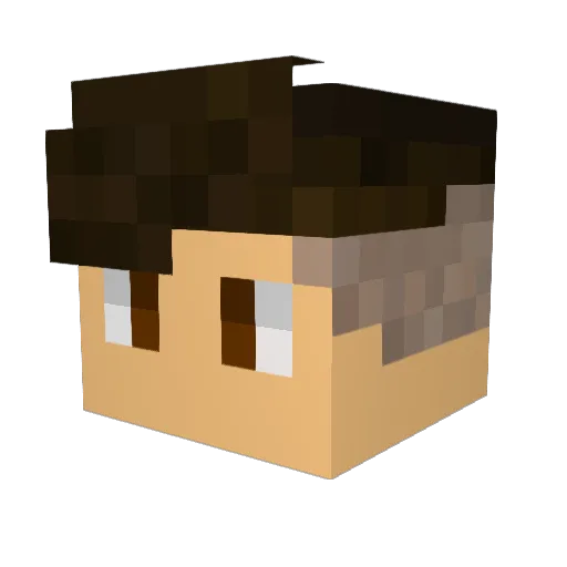 Greece8gr Minecraft avatar head, 3D render