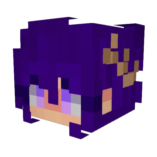 GreeceLover Minecraft avatar head, 3D render