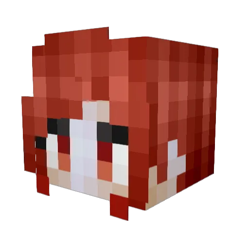 Greed893 Minecraft avatar head, 3D render