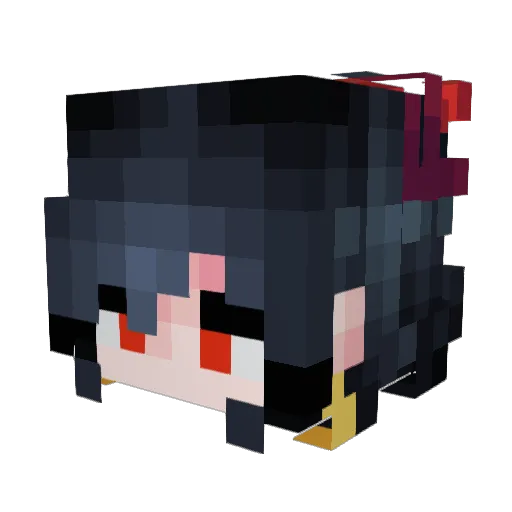 GreedIsland4 Minecraft avatar head, 3D render