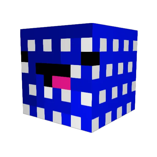 GreedyAmerican Minecraft avatar head, 3D render