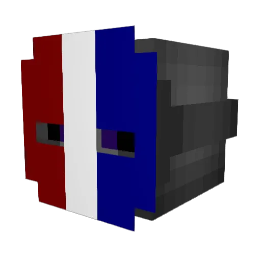 GreedyBozo Minecraft avatar head, 3D render