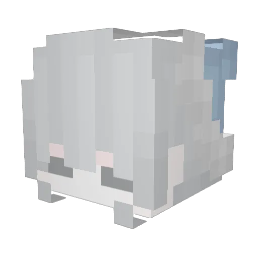 GreekAlphabet Minecraft avatar head, 3D render