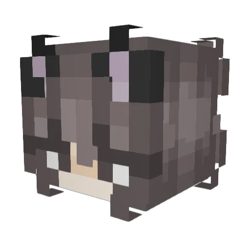 GreekCerberus Minecraft avatar head, 3D render