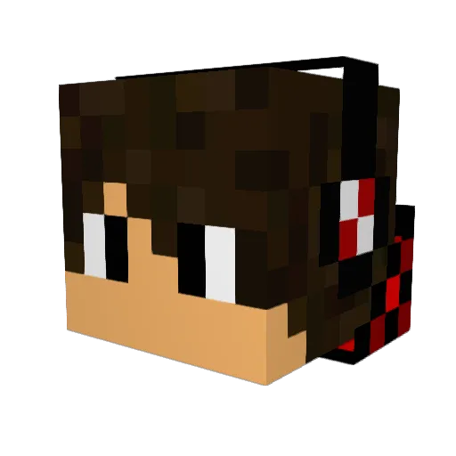 Greekdude24 Minecraft avatar head, 3D render