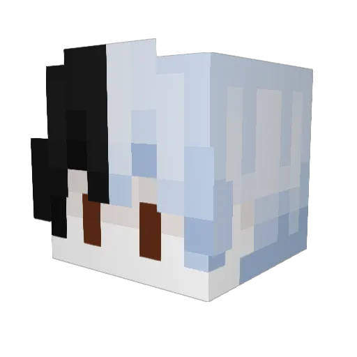 Greem_Off Minecraft avatar head, 3D render