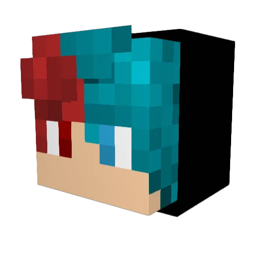 Greem_Screem Minecraft avatar head, 3D render