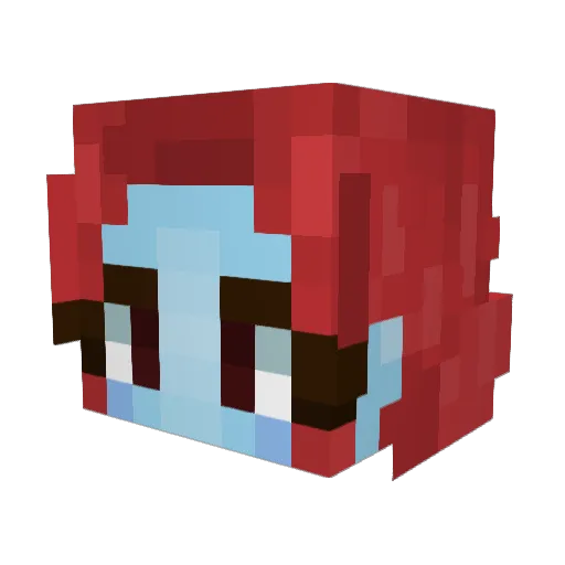 Green10506 Minecraft avatar head, 3D render