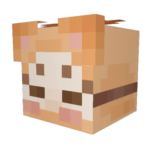 GreenArc Minecraft avatar head, 3D render