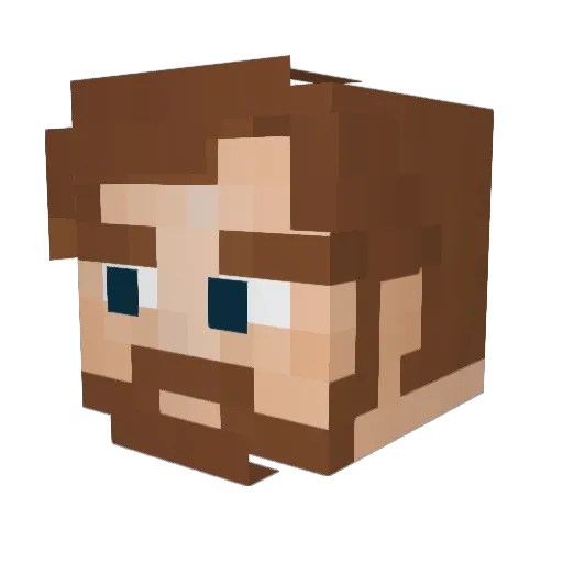 GreenArrowDM Minecraft avatar head, 3D render