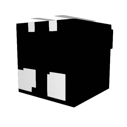 GreenAsf Minecraft avatar head, 3D render