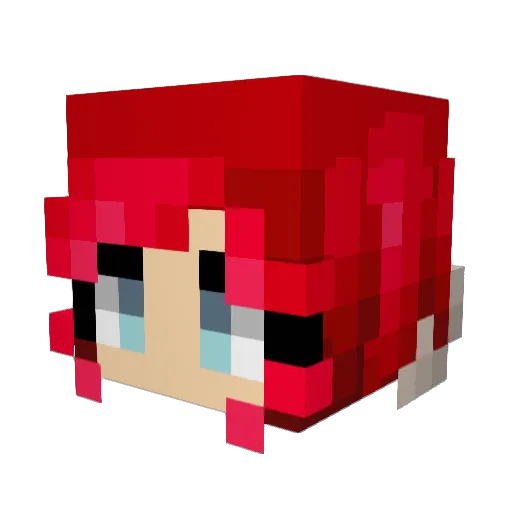 GreenBean28 Minecraft avatar head, 3D render
