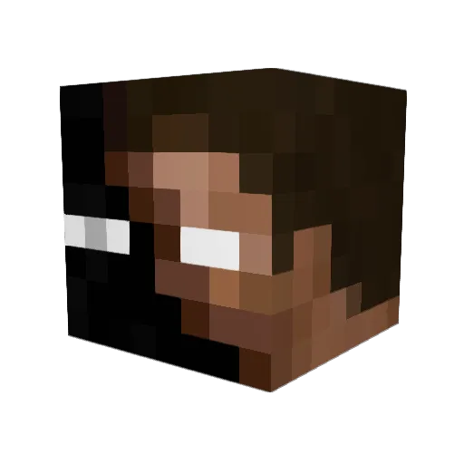 GreenBox14 Minecraft avatar head, 3D render