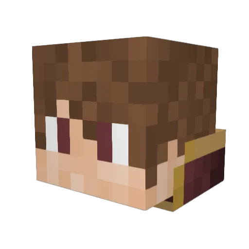 GreenBoy1861 Minecraft avatar head, 3D render