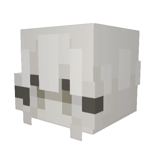 GreenButterfly Minecraft avatar head, 3D render