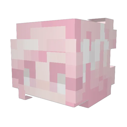 GreenCatt Minecraft avatar head, 3D render