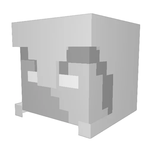 GreenDeLaCruz Minecraft avatar head, 3D render
