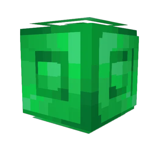 GreenDoubt Minecraft avatar head, 3D render