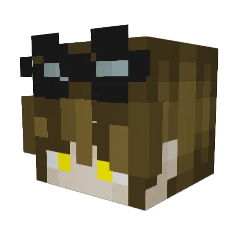 GreenDragon_Boss Minecraft avatar head, 3D render