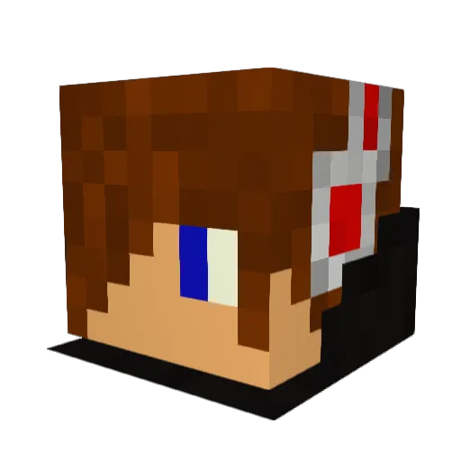 GreenDugong Minecraft avatar head, 3D render