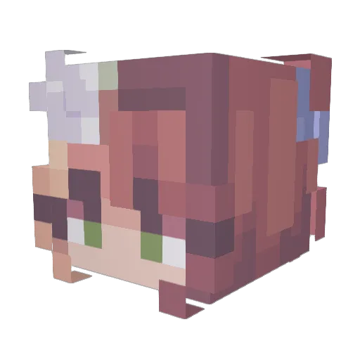 GreenEggsAndSam Minecraft avatar head, 3D render
