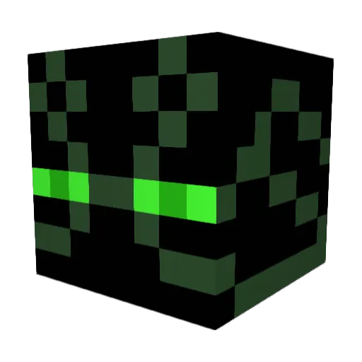 GreenEnderman102 Minecraft avatar head, 3D render